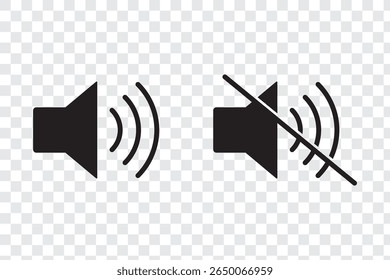 Speaker volume icon in trendy flat style design. Vector graphic illustration. Suitable for website design, logo, app, and ui. EPS 10.
