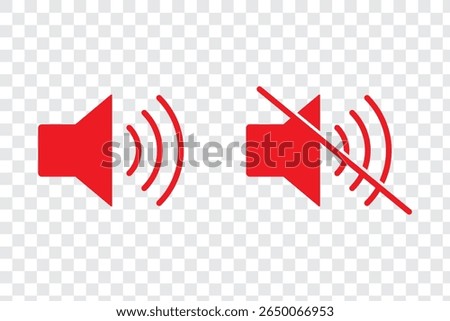 Speaker volume icon in trendy flat style design. Vector graphic illustration. Suitable for website design, logo, app, and ui. EPS 10.