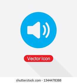 Speaker Volume Icon Vector Illustration Ep10