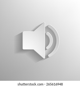 Speaker volume icon- vector illustration.