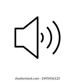 Speaker volume icon vector sign