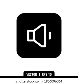 Colección vectorial de iconos de volumen del altavoz, plantilla de logotipo de ilustración en estilo moderno. Idóneo para muchos fines.