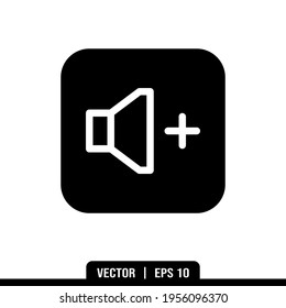 Speaker volume icons vector collection, illustration logo template in trendy style. Suitable for many purposes.