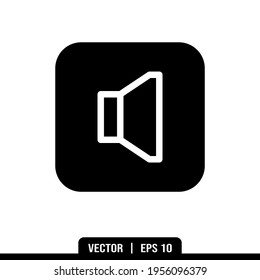 Lautsprecher-Lautstärke-Symbole Vektorgrafik, Illustrations-Logo-Vorlage im trendigen Stil. Geeignet für viele Zwecke.