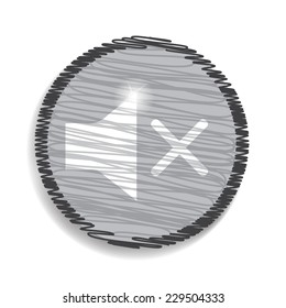 Speaker volume off sound icon