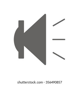  Speaker volume on line art icon  