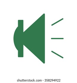  Speaker volume on line art icon  