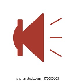  Speaker volume on line art icon 