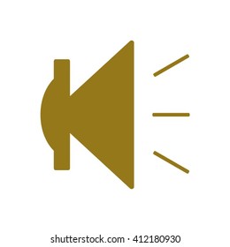  Speaker volume on line art icon for apps and websites