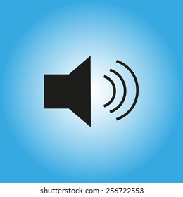 Speaker volume sign icon