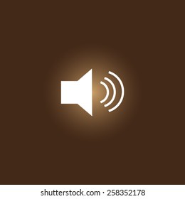 Speaker volume sign icon