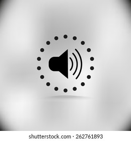Speaker volume sign icon