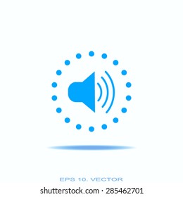Speaker volume sign icon