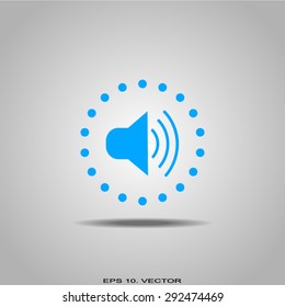 Speaker volume sign icon