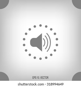 Speaker volume sign icon