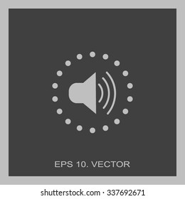 Speaker volume sign icon