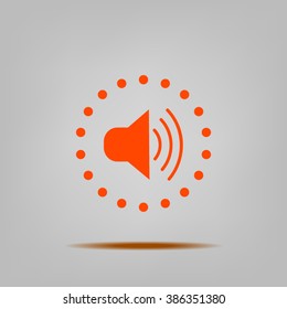 Speaker volume sign icon