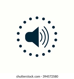 Speaker volume sign icon