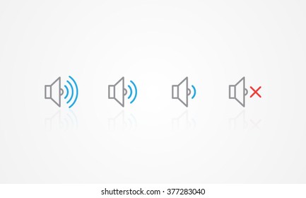 Speaker Volume Sound Icon Status