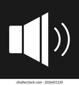 Altavoz, volumen, imagen vectorial de icono de sonido. También se puede utilizar para el soporte al cliente y la interfaz de usuario. Idóneo para aplicaciones web, aplicaciones móviles y medios impresos.