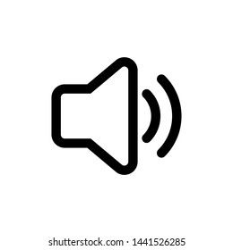 Speaker Volume Symbol Icon Vector Design Illustration