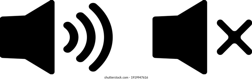 Speaker Volume Symbol Icon Vector Design Illustration.