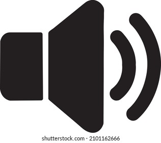 Symbol für Lautstärke des Lautsprechers Vectordesign Illustration.eps