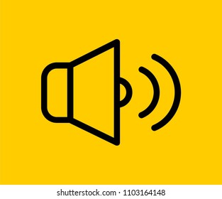 Speaker volume vector icon 