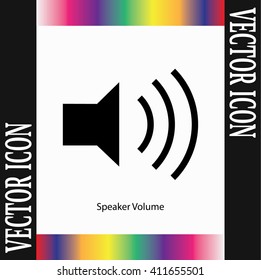 Speaker Volume Vector Icon
