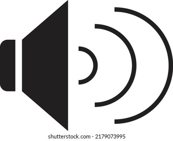 speaker volume vector icon. for graphic design, logo, web site, social media, mobile app, Eps 10