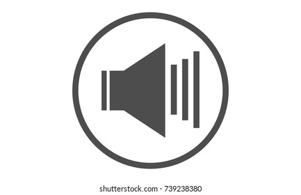 Speaker Volume Website Element Sign or Icon  Design For UI, UX, interface, banner, info graphic
