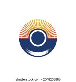Speaker waves vector illustration design template