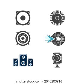 Plantilla de diseño de ilustraciones vectoriales de ondas de voz