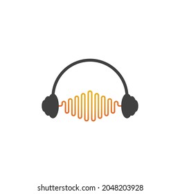 Plantilla de diseño de ilustraciones vectoriales de ondas de voz