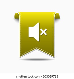 Speaker Yellow Vector Icon Design