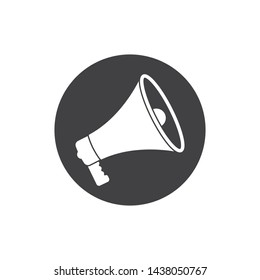 speaker,megaphone logo icon vector design template