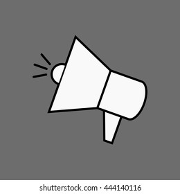 Speaker/megaphone sound vector icon.