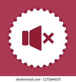 Speakeroff icon, vector design element