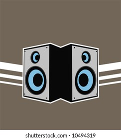 speakers abstract (vector)