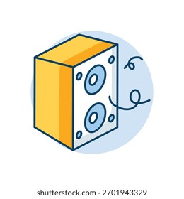 Icono de altavoces Ilustración vectorial limpia y moderna