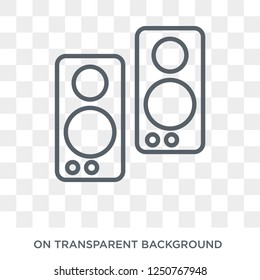 Speakers icon. Speakers design concept from Electronic devices collection. Simple element vector illustration on transparent background.