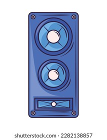 icono de altavoces fondo blanco aislado