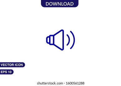  Speakers icon in trendy flat style isolated on white background vector illustration