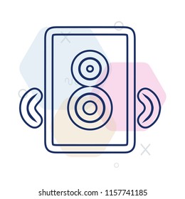 Speakers icon vector can be used as png, Speakers