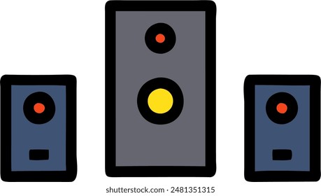 speakers icon, vector design of speakers