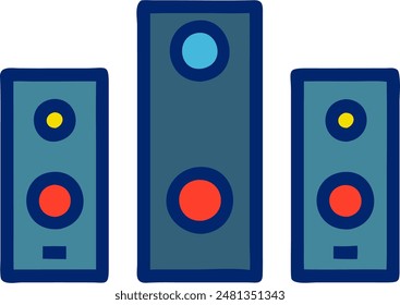 speakers icon, vector design of speakers