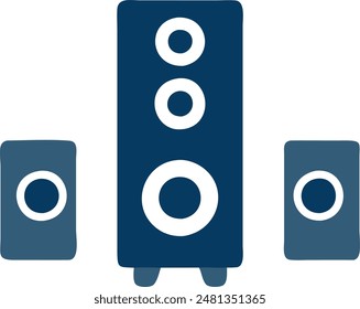 speakers icon, vector design of speakers