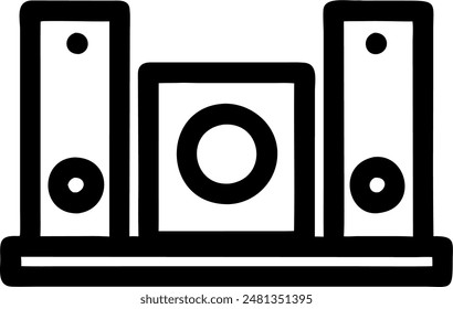 speakers icon, vector design of speakers