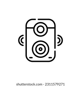 speakers icon vector graphic with colors