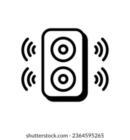 Speakers icon vector stock illustration